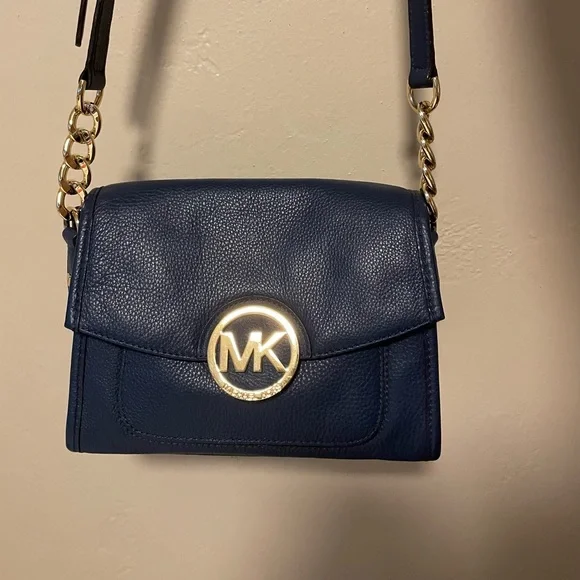 Michael Kors | Bags | Mk Margo Messenger Crossbody Purse  MICHAEL Michael Kors Margo Satchel Crossbody in Navy main image 0